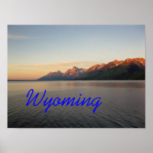 Poster Les montagnes du Wyoming Grand Teton
