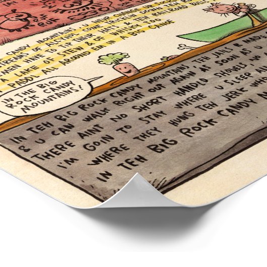 Poster Les monts Big Rock Candy (Coin)