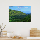 Poster Les monts Koolau (Cuisine)