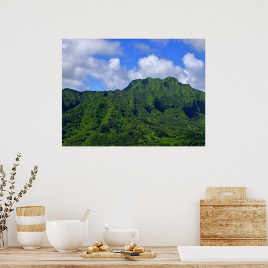 Poster Les monts Koolau (Cuisine)
