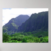 Poster Les monts Koolau (Devant)
