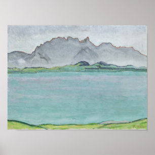 Poster Les monts Stockhorn et le lac Thun, 1911