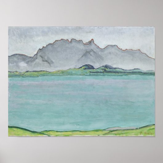 Poster Les monts Stockhorn et le lac Thun, 1911 (Devant)