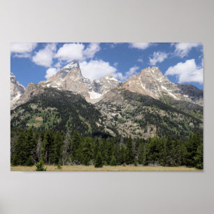 Poster Les monts Teton dans le parc national du Grand Tet