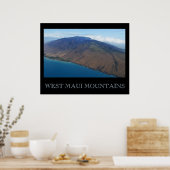 Poster Les monts West Maui (Cuisine)