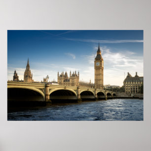 Poster Les monuments Big Ben, Londres Angleterre