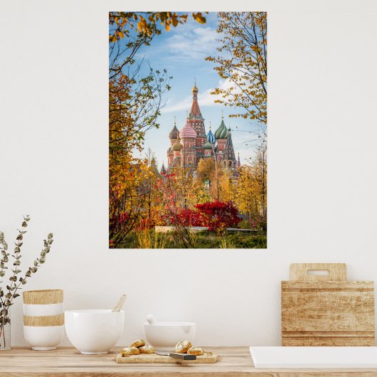 Poster Les monuments | Cathédrale Saint Basile Moscou (Cuisine)