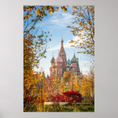 Poster Les monuments | Cathédrale Saint Basile Moscou (Devant)