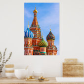 Poster Les monuments | Cathédrale Saint-Basile, Moscou (Cuisine)