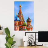 Poster Les monuments | Cathédrale Saint-Basile, Moscou (Bureau à domicile)