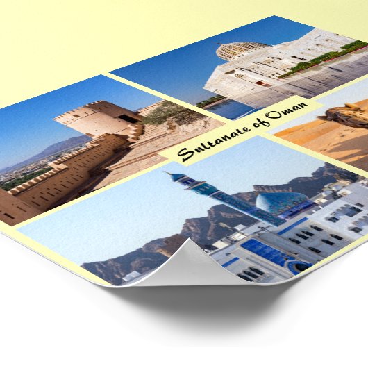 Poster Les monuments du Sultanat d'Oman (Coin)