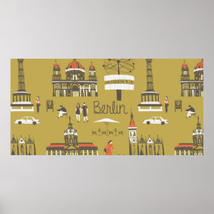 Poster Les monuments et monuments de Berlin