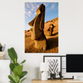 Poster Les monuments | Île de Pâques (Bureau à domicile)