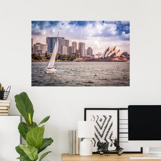 Poster Les monuments | Opéra de Sydney (Bureau à domicile)