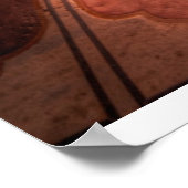 Poster Les monuments | Taj Mahal, Inde au coucher du sole (Coin)