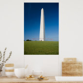 Poster Les monuments | Washington Monument avec drapeaux (Cuisine)