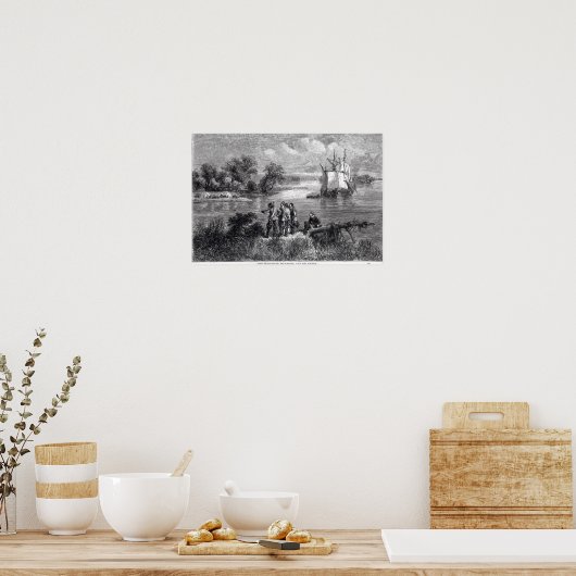 Poster Les Moraviens à l'assaut du Delaware (Cuisine)