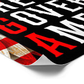 Poster Les Morons dirigent l'Amérique Trump drôle 2024 (Coin)