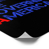 Poster Les Morons dirigent l'Amérique Trump drôle 2024 (Coin)