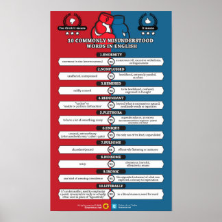 Poster Les mots ne sont pas ce qu'ils semblent être