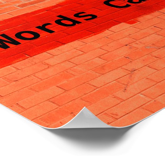 Poster "Les mots peuvent faire mal" (Coin)