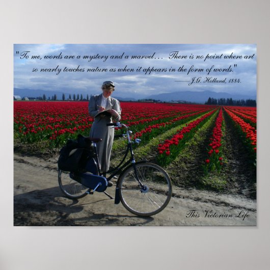 Poster Les mots sont une merveille—citation d'écriture vi (Devant)