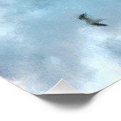 Poster Les Mouettes De Casers Dans L'Aquarelle Cerulean D (Coin)
