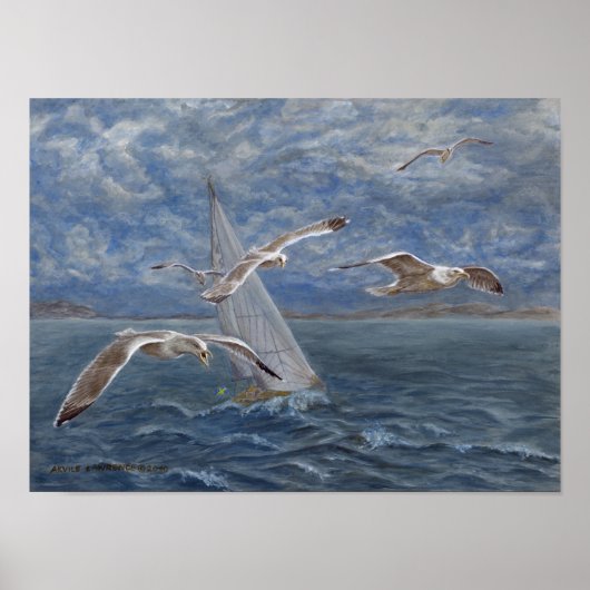 Poster Les mouettes mènent la voie (Devant)