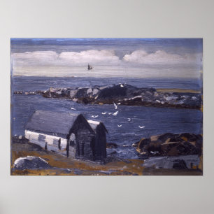 Poster Les Mouettes, Monhegan par George Bellows
