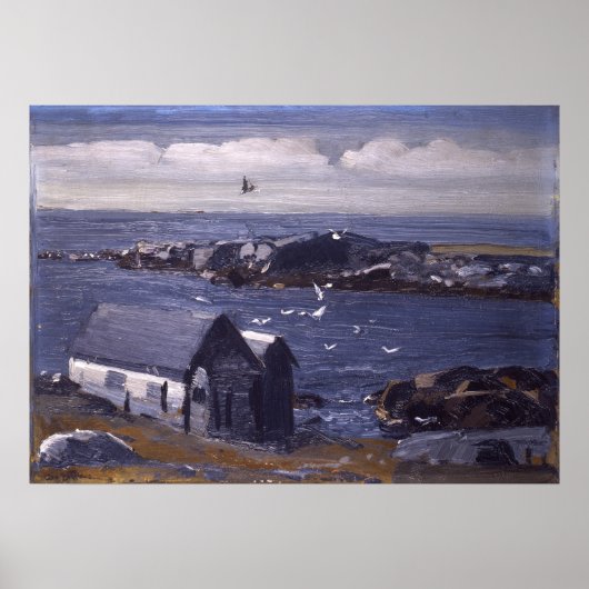 Poster Les Mouettes, Monhegan par George Bellows (Devant)