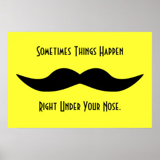 Poster Les moustaches arrivent