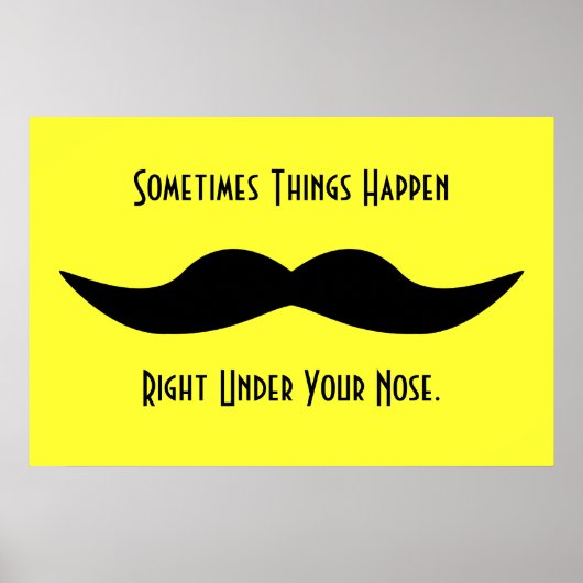 Poster Les moustaches arrivent (Devant)