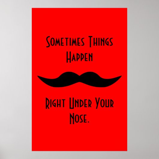 Poster Les moustaches arrivent (Devant)