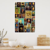 Poster Les multiples visages de Vincent Van Gogh (Cuisine)