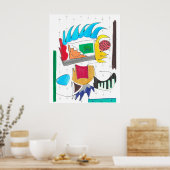 Poster Les murs abstraits (Cuisine)