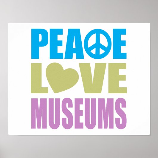 Poster Les musées Peace Love (Devant)