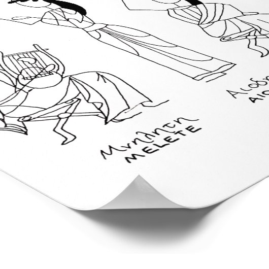 Poster Les Muses - bande de greekmythcomix (Coin)