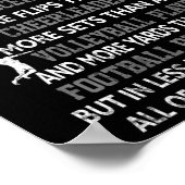 Poster Les nageurs font plus de battements de jambes qu'u (Coin)
