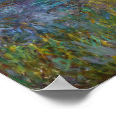 Poster Les Nappes D'Eau - Coucher Le Soleil, Claude Monet (Coin)