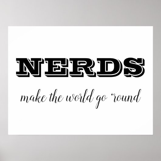 Poster Les NERDS font tourner le monde (Devant)