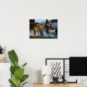 Poster Les Noirs amérindiens à cheval (Bureau à domicile)