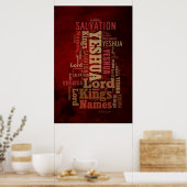 Poster Les noms du collage Yeshua/Jésus (Cuisine)