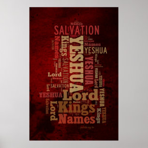 Poster Les noms du collage Yeshua/Jésus