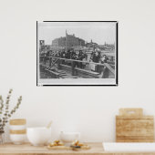 Poster Les nouveaux immigrants débarquent à Ellis Island  (Cuisine)