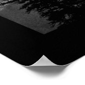 Poster Les nuages éclatent (frontière) Noir & Blanc (Coin)