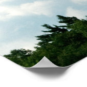 Poster Les nuages rencontrent les arbres (Coin)