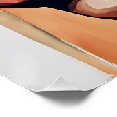 Poster Les nuances d'Art Africain Américain Noir Femme (Coin)