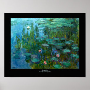 Poster Les nymphéas de Claude Monet