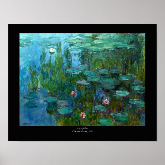 Poster Les nymphéas de Claude Monet (Devant)
