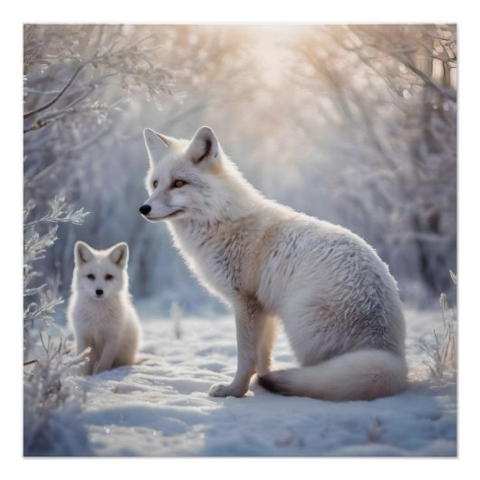 Poster "Les obligations décongelées : le renard arctique (Devant)